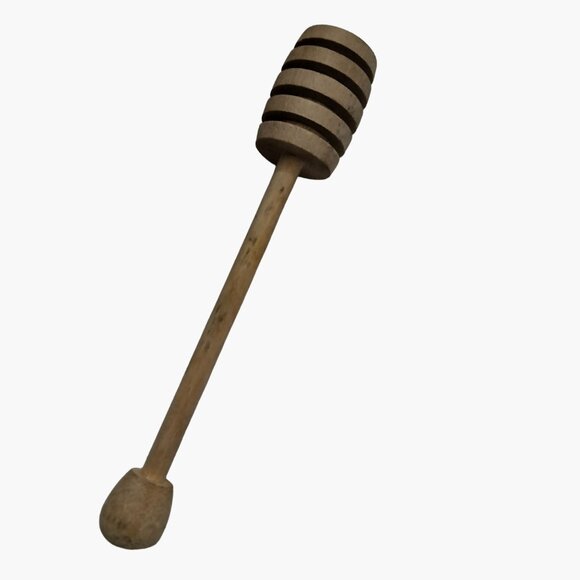 Honey Dipper Wooden Drizzle Stir Stick Server - Picture 2 of 5